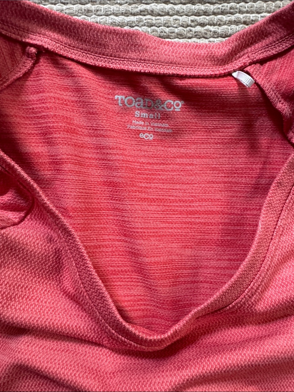 Toad&Co Tomboy tech dress cap sleeve coral salmon athletic women’s S NEW snags - Picture 3 of 12